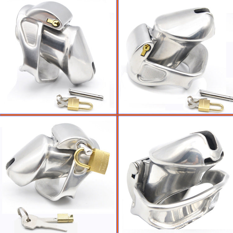 Men's Stainless Steel Short Chastity Cage