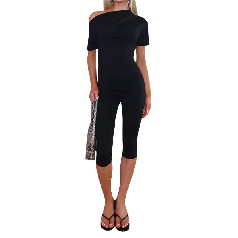 YL25453 European And American-style Sexy Off-shoulder Jumpsuit