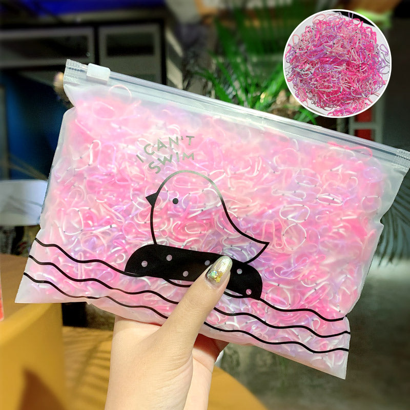 Disposable rubber band hair rope