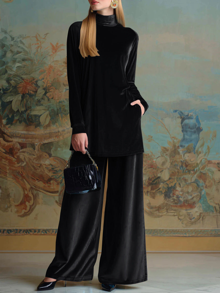 Side-split Design On The Top Pairs Perfectly With Wide-leg Pants