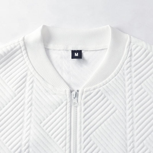 Solid-color Textured Coat From Europe And The US