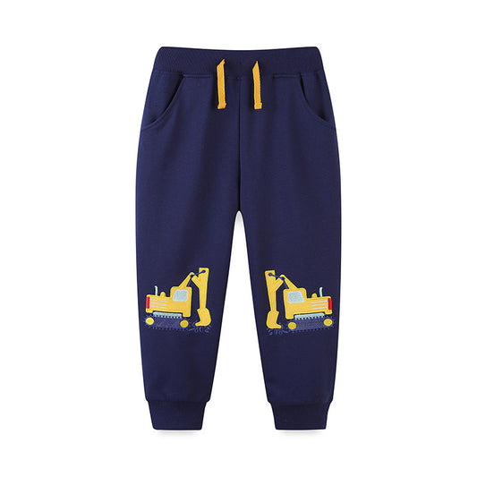 Autumn New Boys' Sweatpants Embroidered Sports Pants