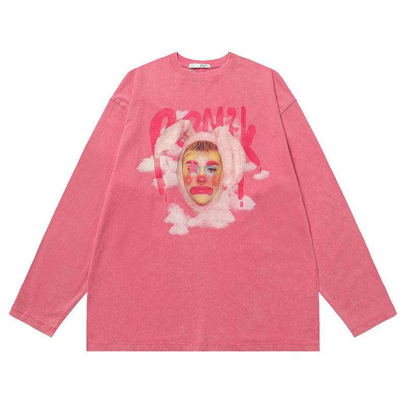 Women's Retro Clown Printed Short Sleeves