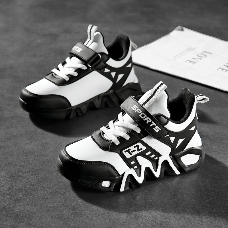 Autumn And Winter Middle School Boys'' Basketball Shoes Large Cotton