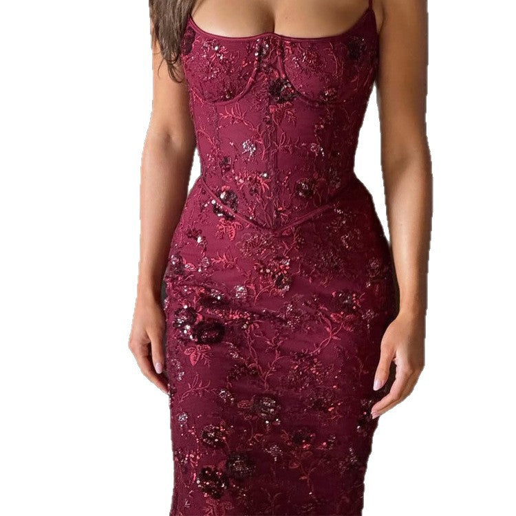 Womens Stylish Sexy Sleeveless Bodycon Slip Dress