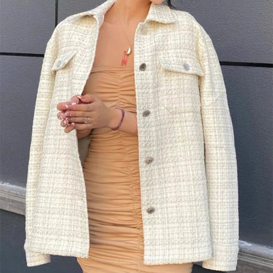 Men's Casual Loose Street Lapel Long Sleeve Jacket