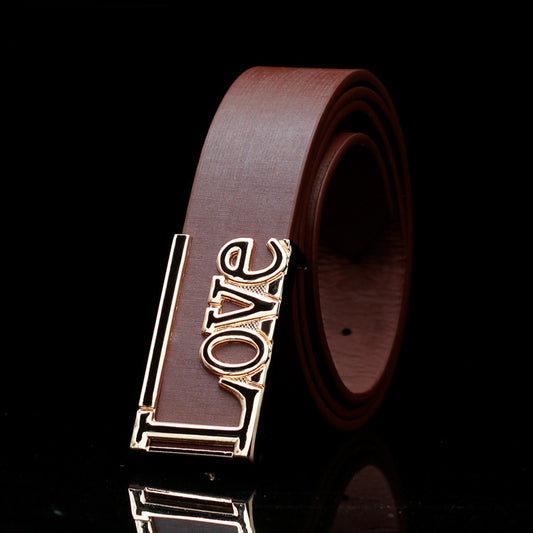 Men's Women's LOVE Buckle Belt