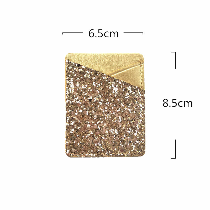 Paste leather card holder