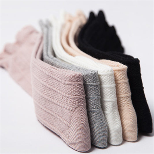 Baby solid color cotton socks