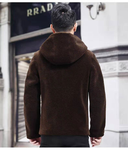 Sheep shearing jacket male double-sided
