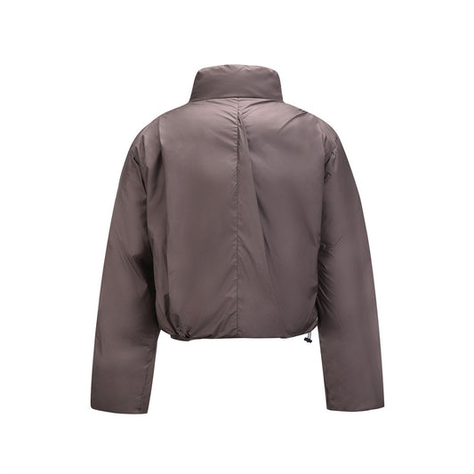 High-grade Solid Color Stand-up Collar Cotton-padded Coat Men's Winter Thickening