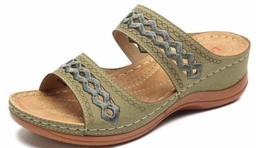 Handmade Stitching Hollow Casual Comfy Sandals