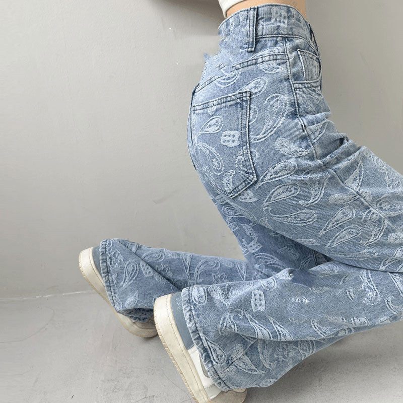 Vintage High-waisted Slim Casual Pants