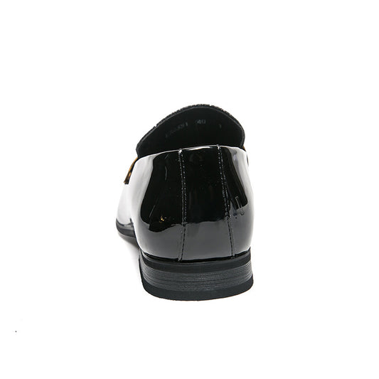 Hairstylist Male Shoe Club Pointed Tassel Foot Pedals Small Leather Shoes