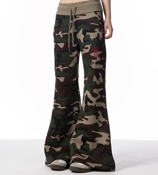 Women's Low Waist Overalls Flanging Jeans