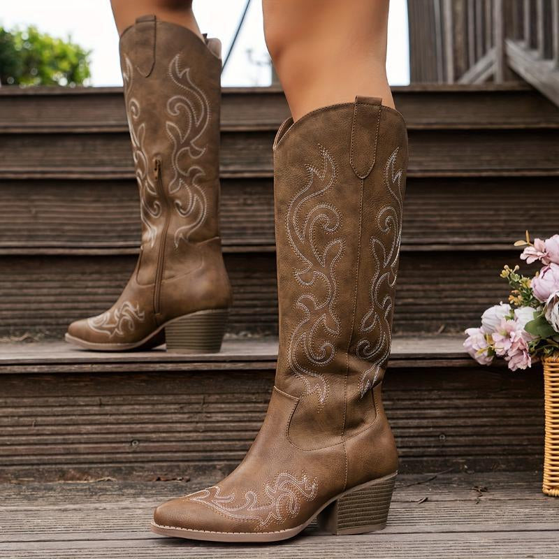 Plus Size Women's Boots Pointed Retro