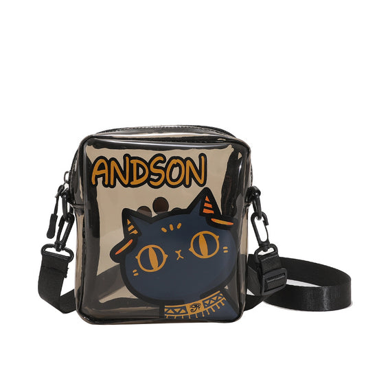 One-shoulder PVC Simple Trendy Crossbody Transparent Shoulder Bag