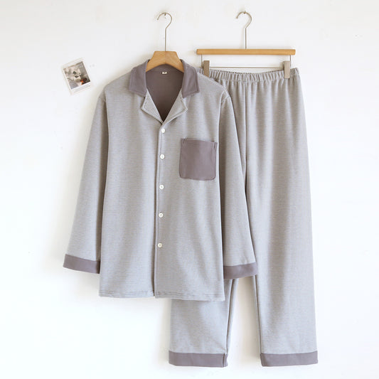 Simple Casual Loose Long-sleeve Pants Homewear Set