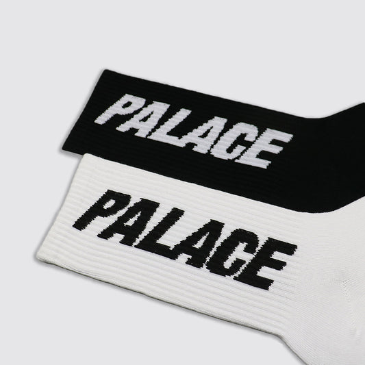 European And American Black And White Letter Mid-calf Socks Street Trend Skateboarding Sports Socks