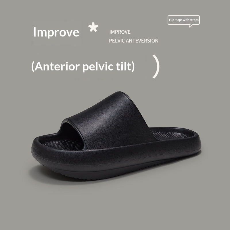 Ergonomic Low-heel Shoes For Correcting Anterior Pelvic Tilt Front-high Back-low Slippers