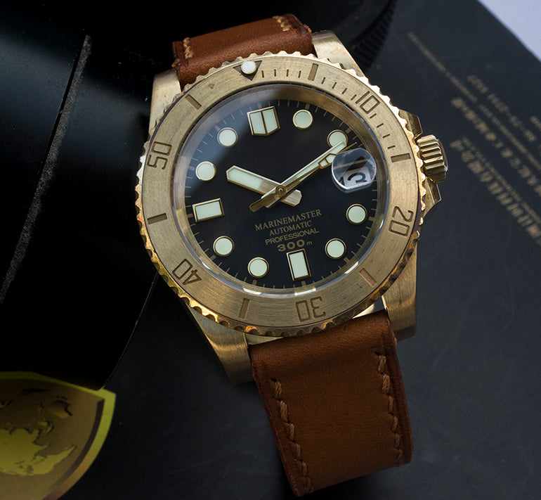 Vintage bronze vandspøgelse dykkerur