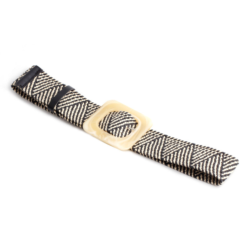 All-match stretch pants belt