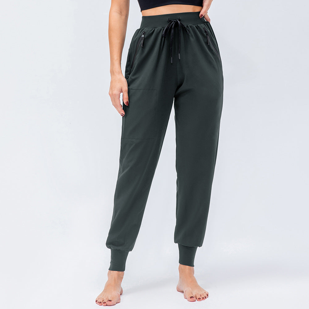 Drawstring Casual Outdoor Running And Hiking Trousers