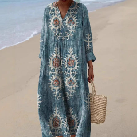 Plus-size Womens Solid-color Pocketed Short-sleeve Dress