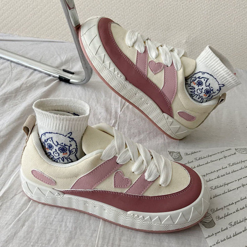 Women's Niche Platform Autumn Canvas Sneakers