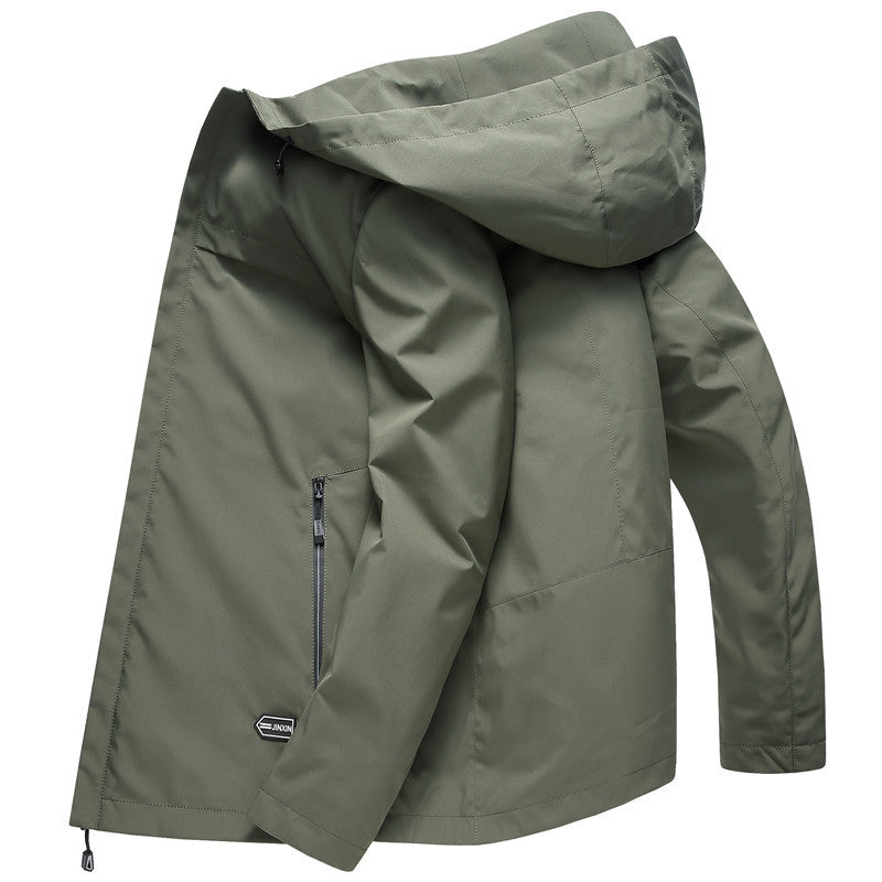 Middle-aged men's trench coat