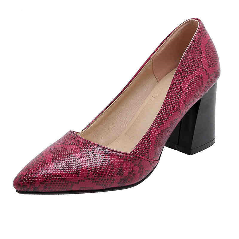 Women's shoes spring new snake pattern