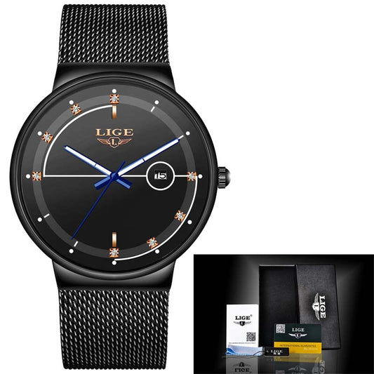 Multifunctional waterproof watch with mesh belt