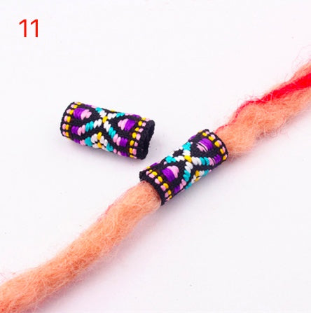 10 Pcs / Lot colorful mix fabric hair braid