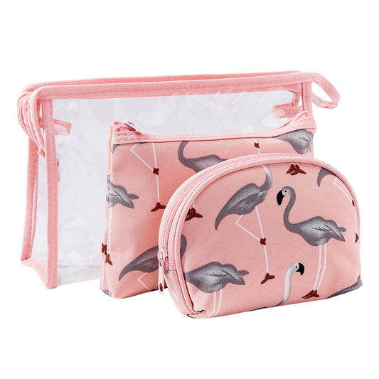 Fashion Flamingo PVC Waterproof Cosmetic Bag