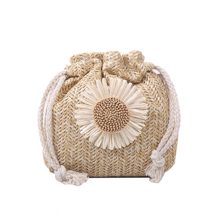 Women's Fashion Simple Straw Single Shoulder Crossbody Bag