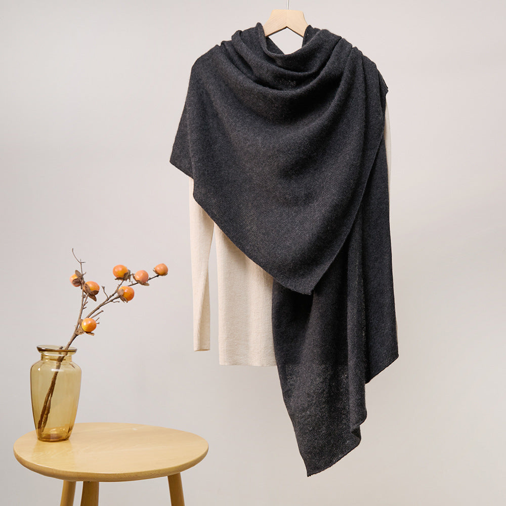 Cashmere Scarf Winter Warm All-matching Knitted Shawl