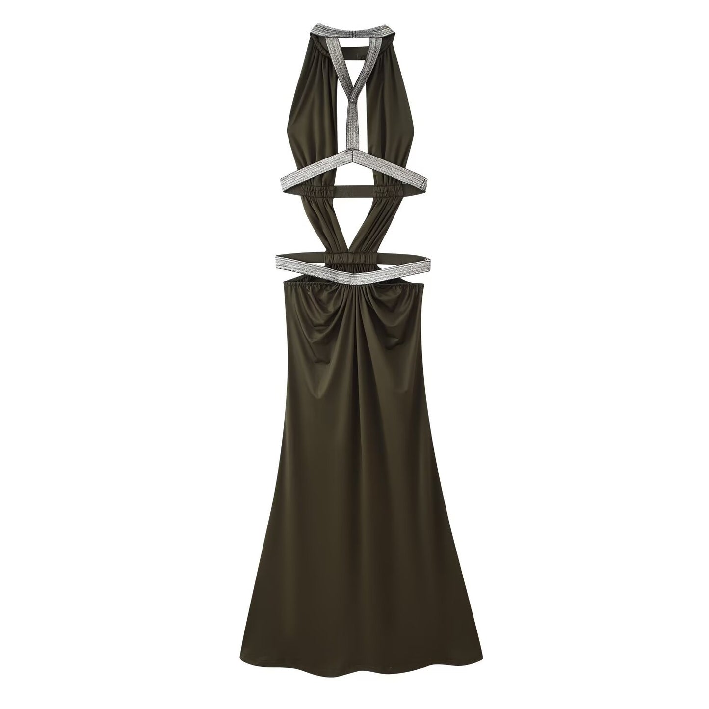 Leisure Slim Fit And Slimming Hollow Out Design Dress