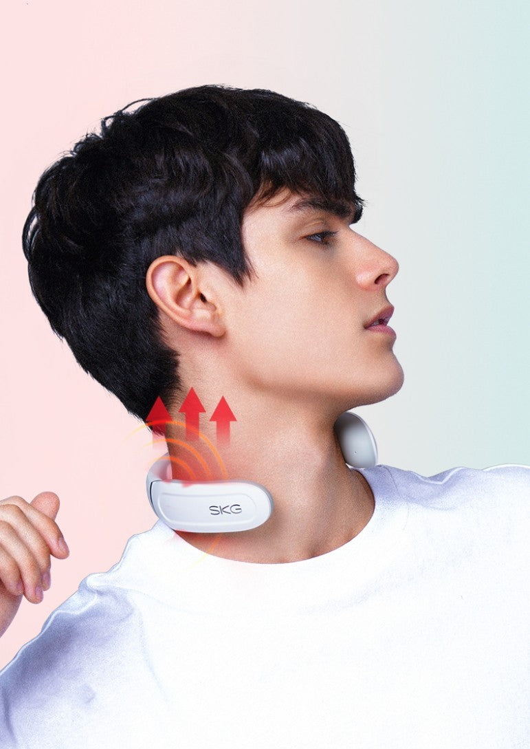 Cervical spine massage instrument multi-function button