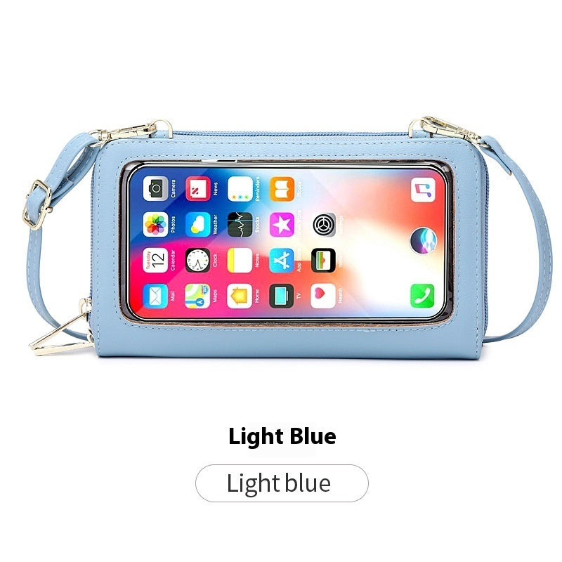 Anti-Theft Credit Card Touch Screen Phone Bag All-match Crossbody Wallet