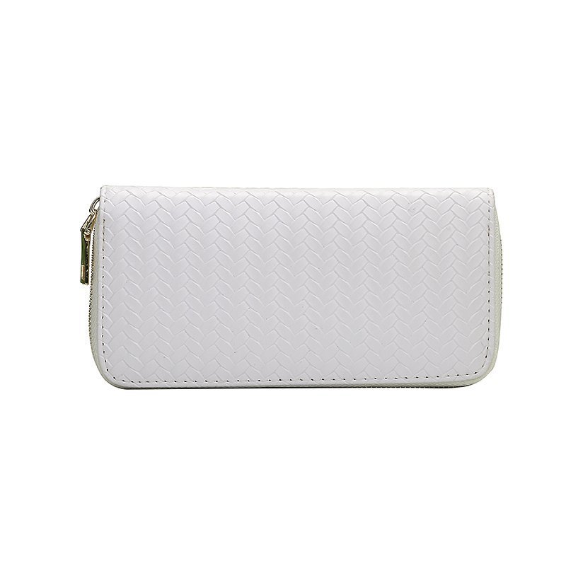 Vævet clutch med lynlås