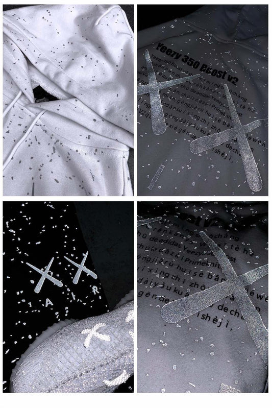 Gypsophila reflective hoodie