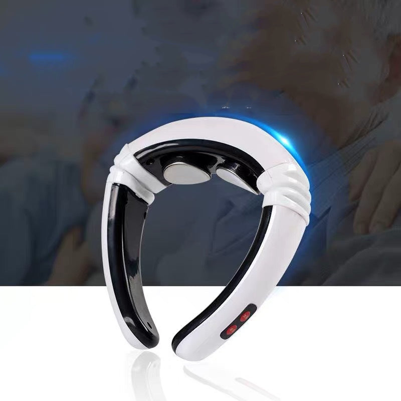 Halsrygsøjle Massageapparat Nakke Beskyttelse Elektrisk Puls Multi-retningsbestemt Massager