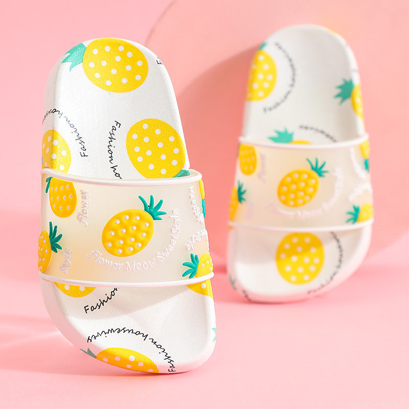 Cartoon non-slip fruit parent-child sandals