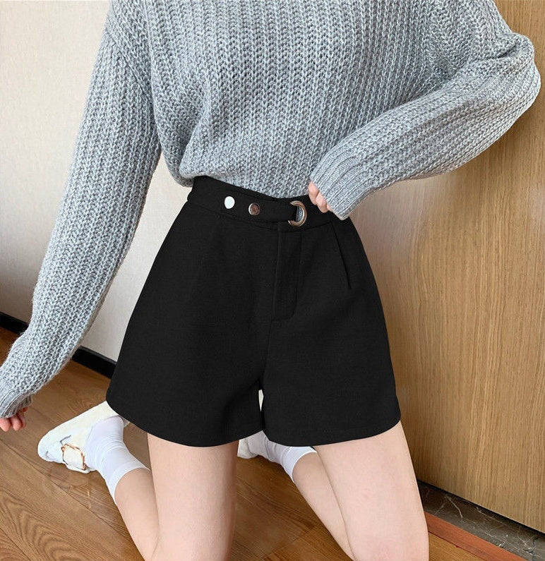 Spring And Summer High Waist Petite Slimming And Wide Leg A-line Outerwear Boot Pants
