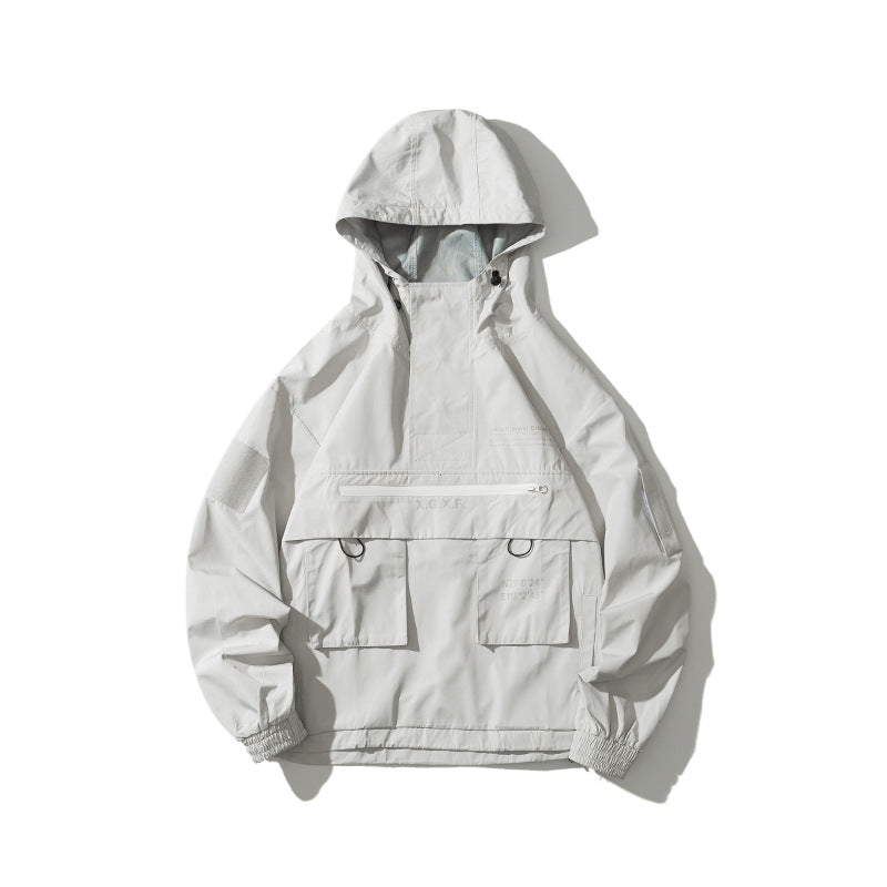 Hooded casual tooling jacket