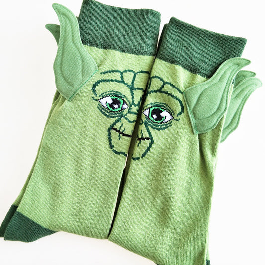 Ear Cartoon Yoda Master Men's Sports Socks