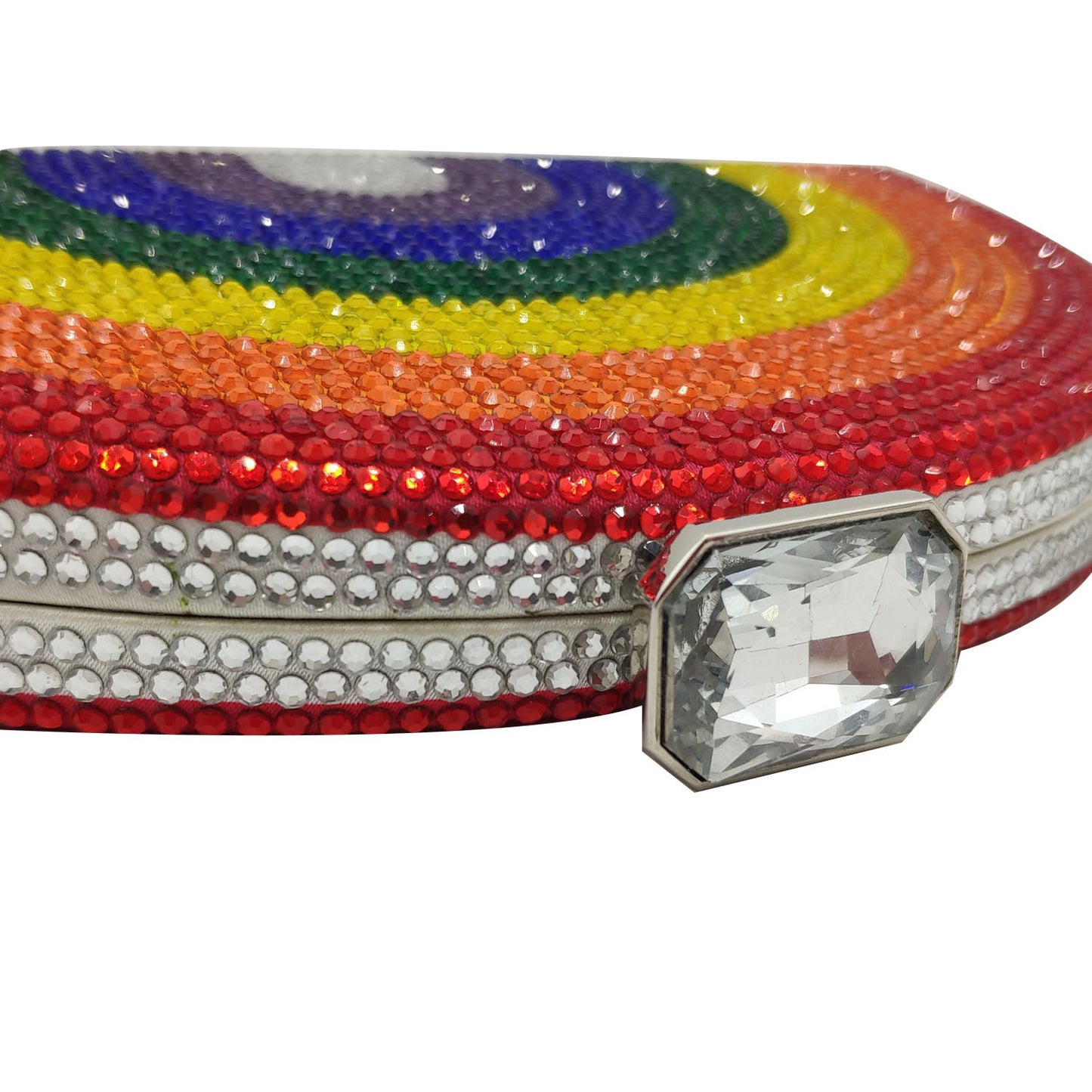 Clutch med regnbue-hot diamond taske