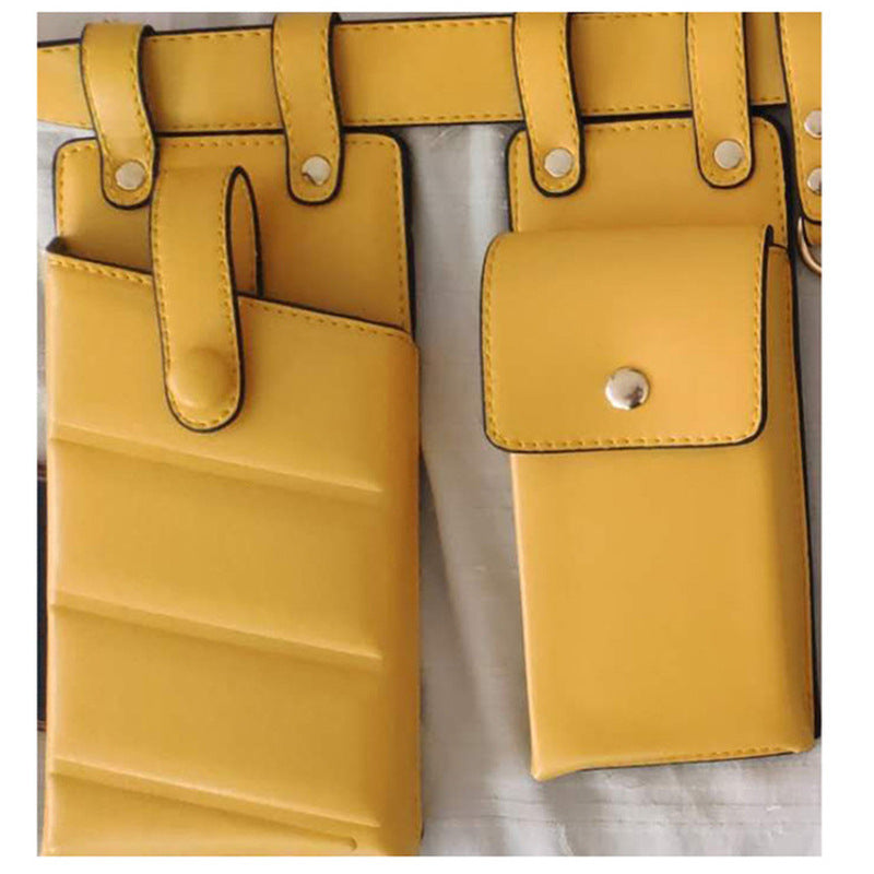 Motorcycle literary trendy cool ladies belt bag