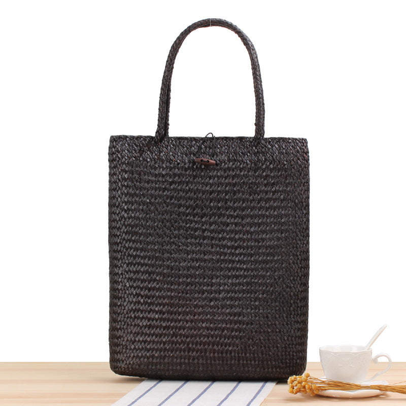 Women's Fashion Cooler Woven Single Shoulder Straw Bag