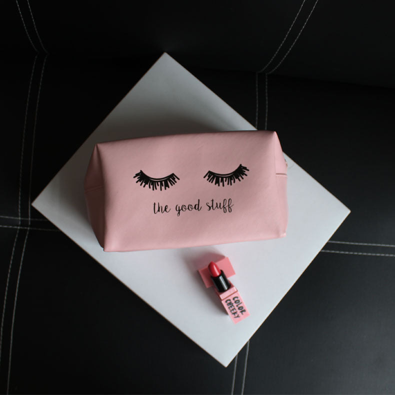 Eye pattern cosmetic bag